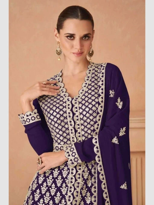 Georgette Embroidery - Anarkali - Image 3