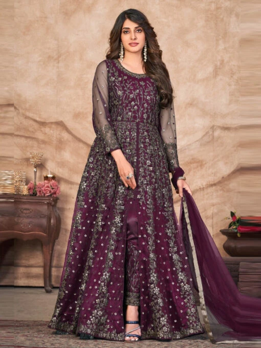 Net Satin - Anarkali