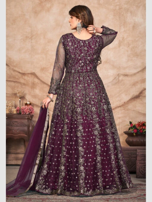 Net Satin - Anarkali - Image 3