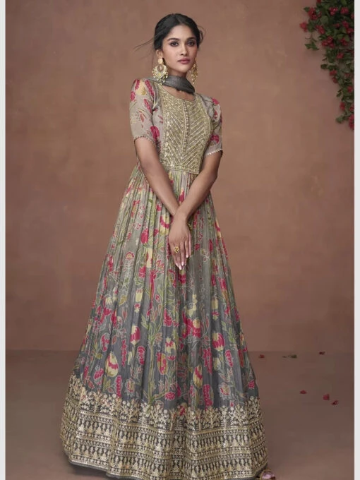 Pure Organza Silk - Anarkali