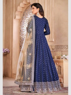 Art Silk Embroidery - Anarkali -Harmony Shop Anarkali Dress C1035C 4