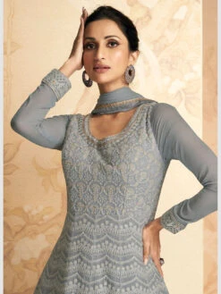 Embroidered Georgette - Anarkali -Harmony Shop Anarkali Dress C927A 3