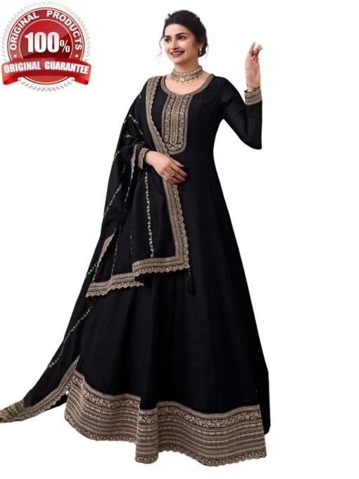 Silk Georgette - Anarkali - Image 2