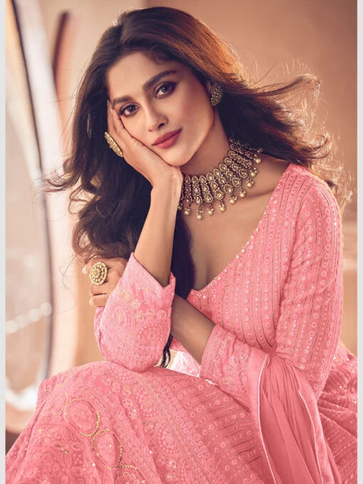 Georgette Real - Anarkali - Image 3