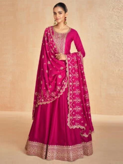 Art Silk Sequins - Anarkali Dress