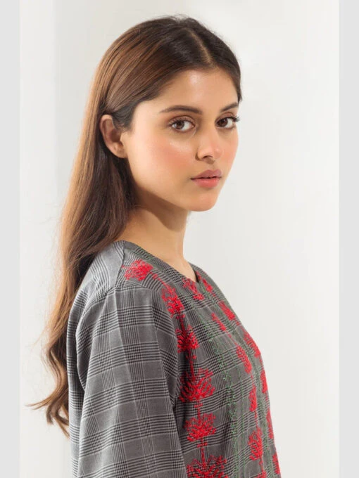 Embroidery On Dyed Yarn Kurti - Image 5