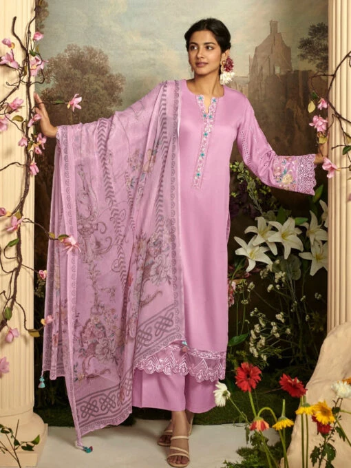Embroidered Cotton Satin