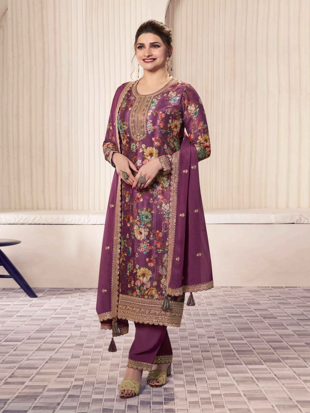 Chinnon Silk Embroidered