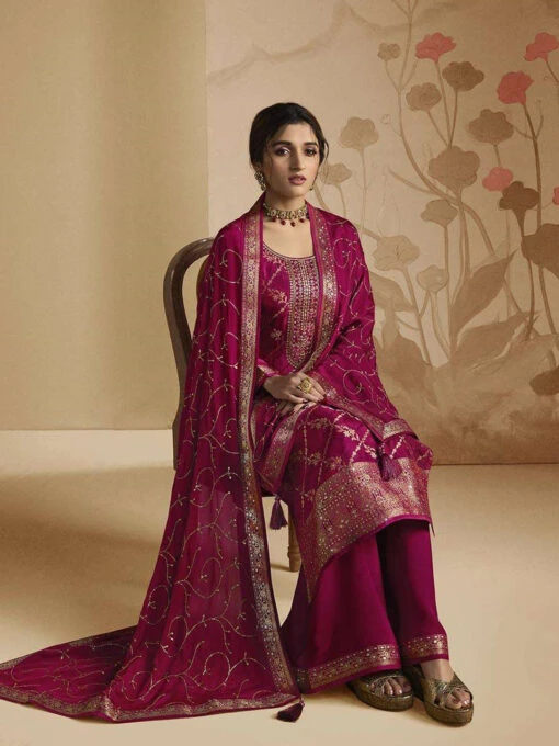 Embroidered Zari On Jacquard - Image 4