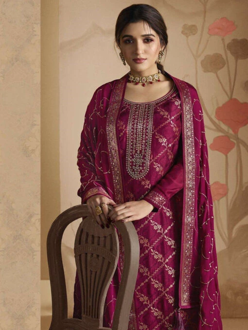 Embroidered Zari On Jacquard - Image 2