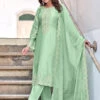 Embroidered Pure Art Silk -Harmony Shop Indian Dress C986A 3