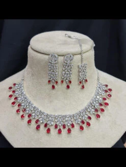 Zirconia Necklace & Earrings