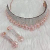 Zirconia Choker & Earrings -Harmony Shop Indian Jewelry J1794