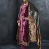 Velvet Embroidery -Harmony Shop Indian dress C829D 2
