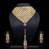 Kundan Necklace Set & Tikka