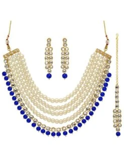 Kundan & Pearl Necklace Tikka