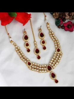 Kundan Necklace & Tikka