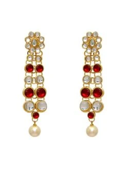 Kundan & Pearl Necklace Set -Harmony Shop Jewelry J1074 3 6960efa1 82e2 4c1b aea0 451e23388555