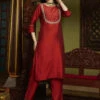 Ethnic Motif Zari Kurta Set