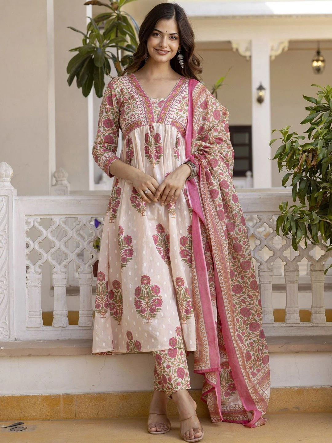 Floral Printed Regular Kurta Set