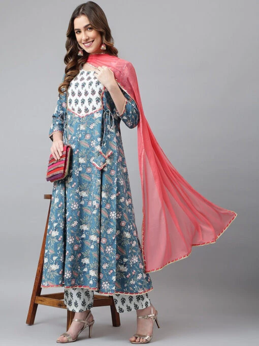 Floral Printedi Kurta Set