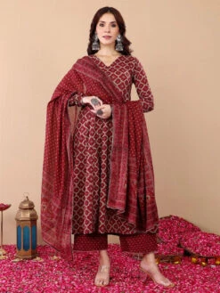 Ethnic Motifs Printed Kurta Set -Harmony Shop Kurta Set C141J 4