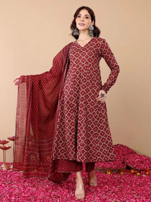 Ethnic Motifs Printed Kurta Set - Image 4