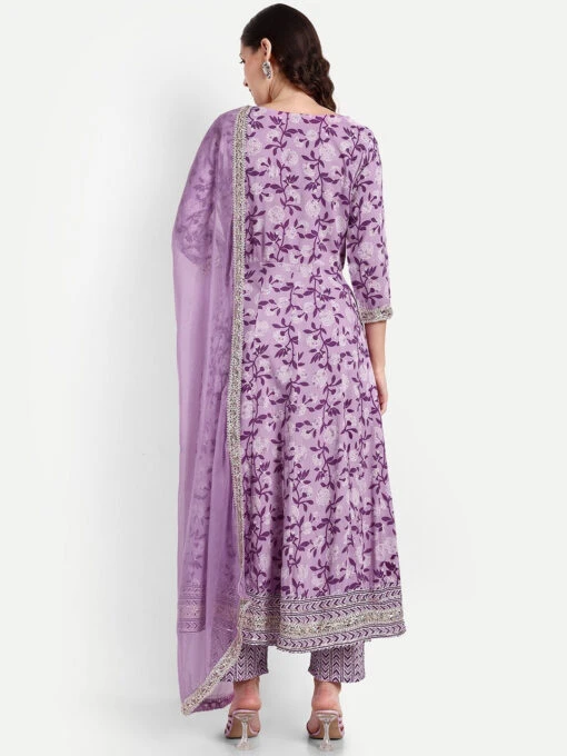 Mirror Work Anarkali Kurta Set - Image 4