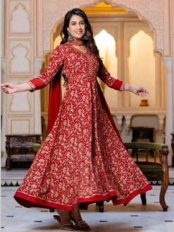 Floral Ethnic Kurta Set -Harmony Shop Kurta Set K143E 4