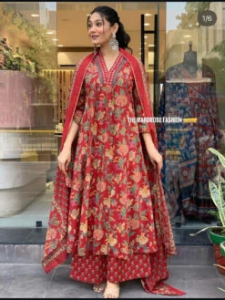 Mirror Work Pleated Kurta Set -Harmony Shop Kurta Set K144F 4