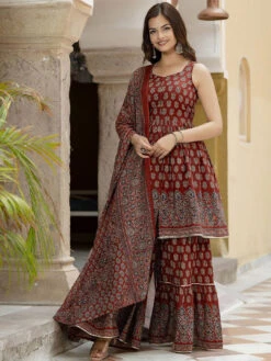 Motifs Printed Kurta Set