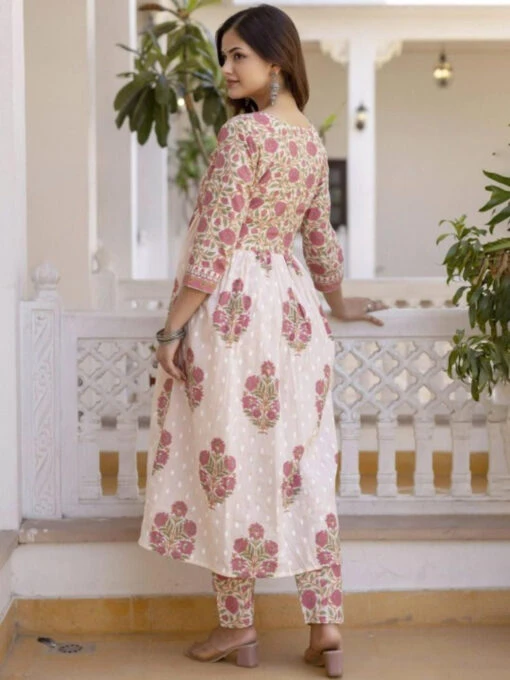 V-Neck Anarkali Kurta Set - Image 4