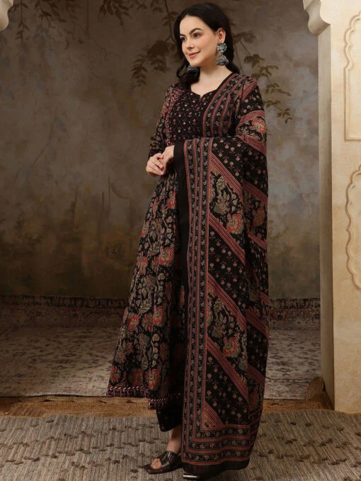 Floral A-Line Kurta Set - Image 4