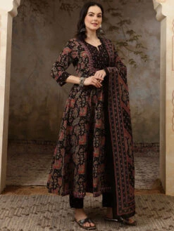 Floral A-Line Kurta Set