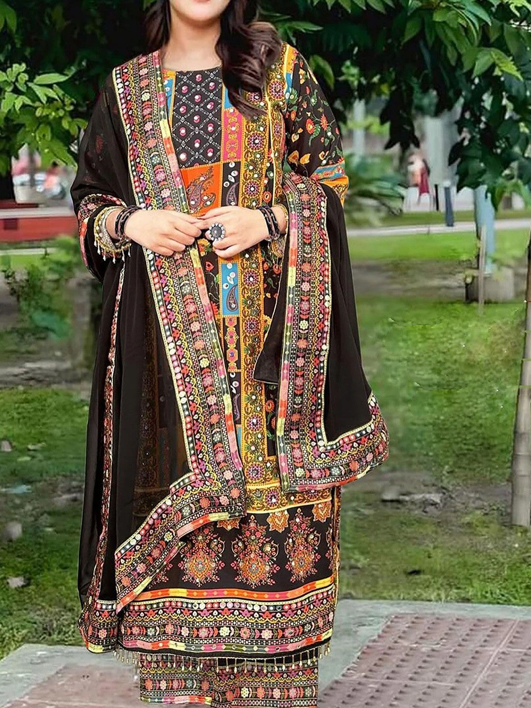 Mirror Work Kurta Set - Image 4