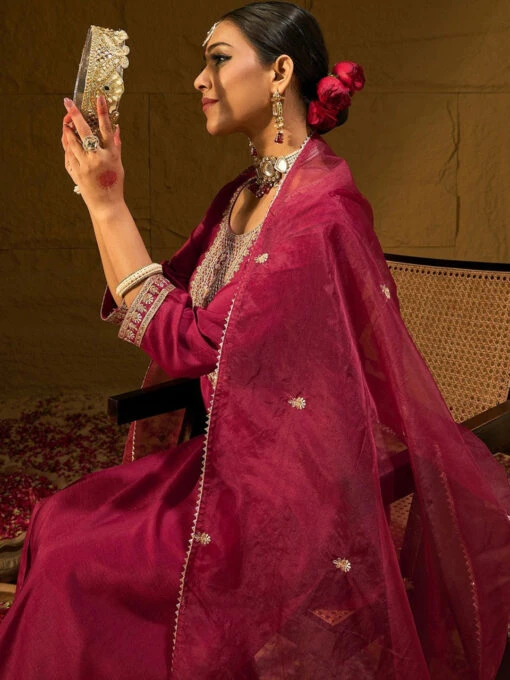 Motifs Embroidered Kurta Set - Image 5