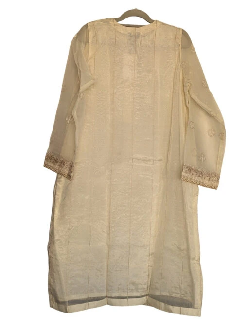 Embroidery On Organza Kurti - Image 2