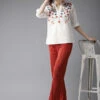 Embroidered Pure Cotton Kurti -Harmony Shop Kurti Dress K105E 1
