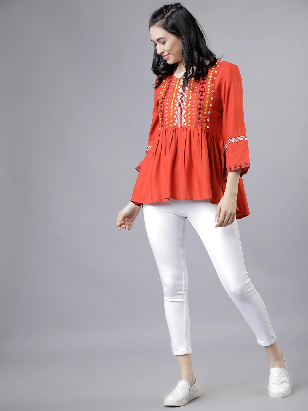 Embroidered Viscose Kurti