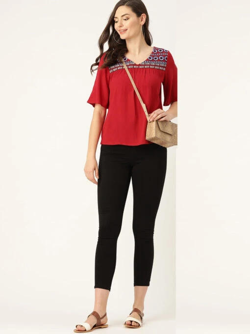Embroidered A-Line Kurti