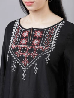 Embroidered A-Line -Harmony Shop Kurti Dress K117B 1