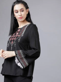 Embroidered A-Line -Harmony Shop Kurti Dress K117B 4