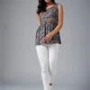 Ethnic Print Viscose Kurti -Harmony Shop Kurti Dress K121A 2