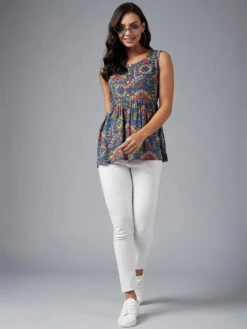 Ethnic Print Viscose Kurti