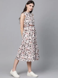Leopard Printed A-Line -Harmony Shop Kurti Dress K121D 2