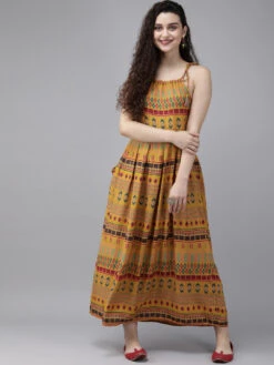Printed A-Line Fusion Kurti