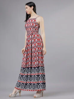 Boho Print Viscose Kurti -Harmony Shop Kurti Dress K123D 4