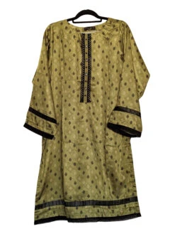 Embroidery On Silk Kurti