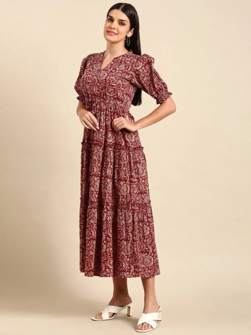Floral Print A-Line Kurti - Image 2