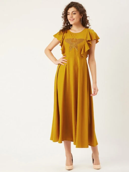 Butterfly Applique A-Line Kurti
